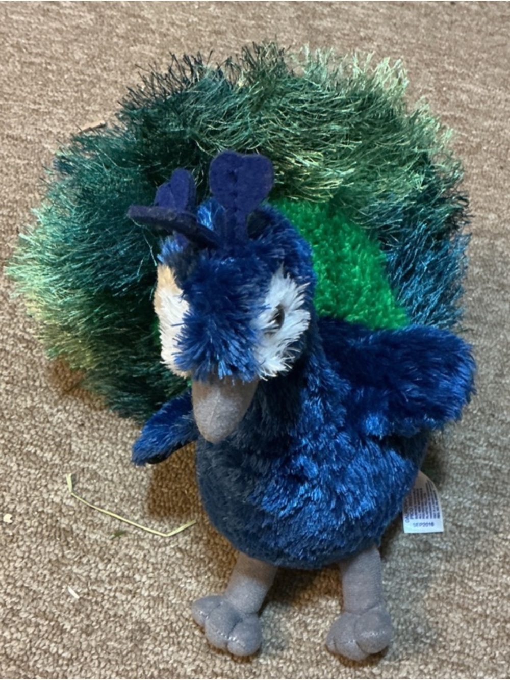 Aurora peacock plush